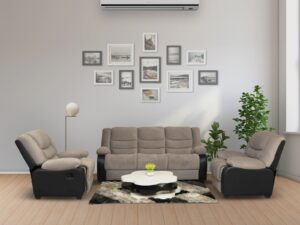 1095 MANUAL RECLINER FABRIC SOFA SET