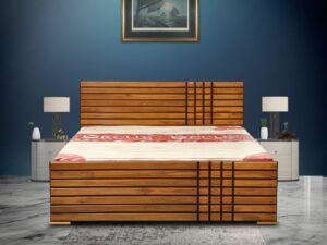 6X6.3 Teak Wood Half Checks Cot