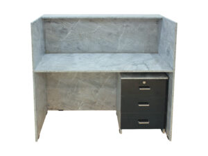 DIAMOND STUDY DESK WITH THREE DRAW PEDESTRAL