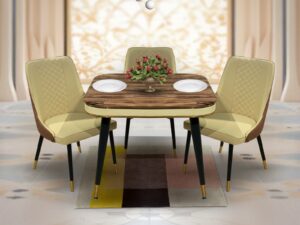 C140-2-425-4-Y10C MARBLE DINING TABLE