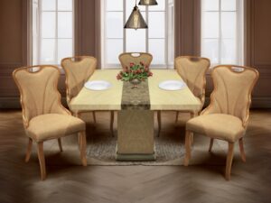 7512-808C MARBLE DINNING TABLE