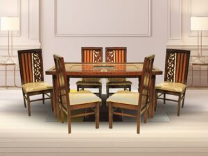 NEW WHITE JALI DINING TABLE
