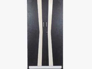 2 DOOR WHITE STRIPES MULTI UTILITY WARDROBE