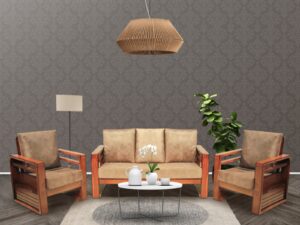 CATHALE WOODEN SOFA SET