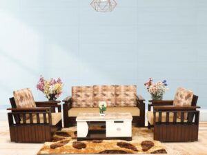 SIDE REEPER WOODEN SOFA SET