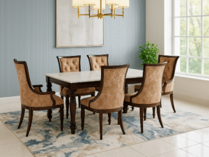 1+6 Tyson marble dining table