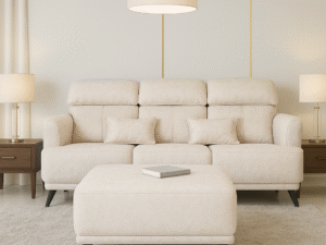 PEXPO SOFA 3 SEATER+PUFFY